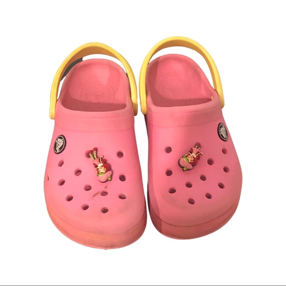 Girls CROCS with Strawberry Shortcake charms